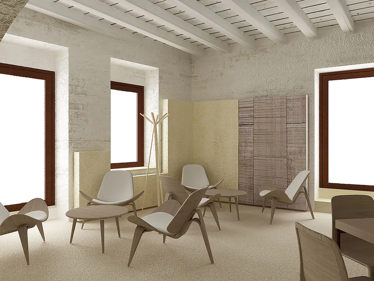 Architettura d’interni con luce naturale